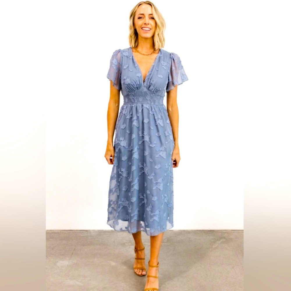 Baltic Born June Smocked Midi Dress Size XL - new with tags